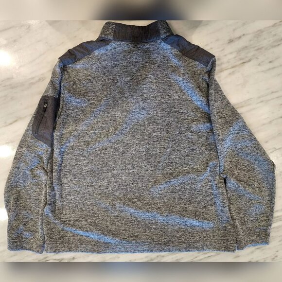 Greg Norman 1/4 Button Pullover Golf Sweatshirt Gray Fleece Lined Men's Large - Picture 2 of 6